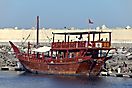 Dhow im Hafen von Muscat